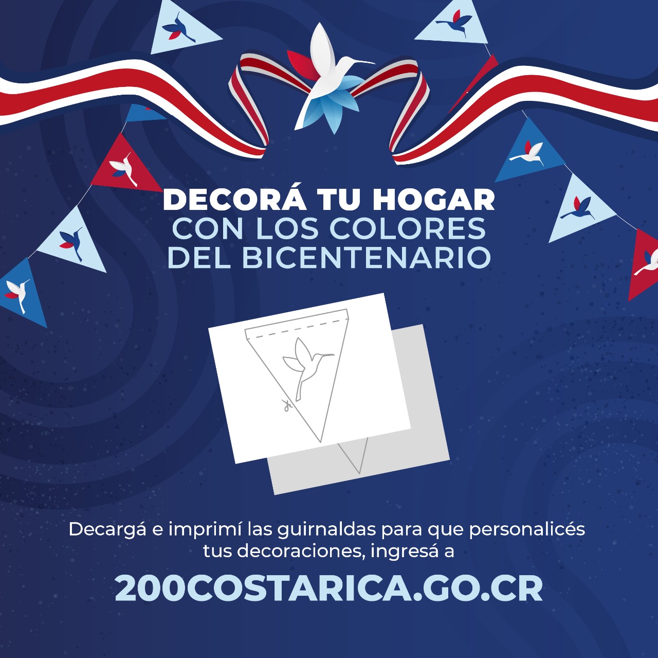 Afiche conmemorativo 200 años de vida independiente