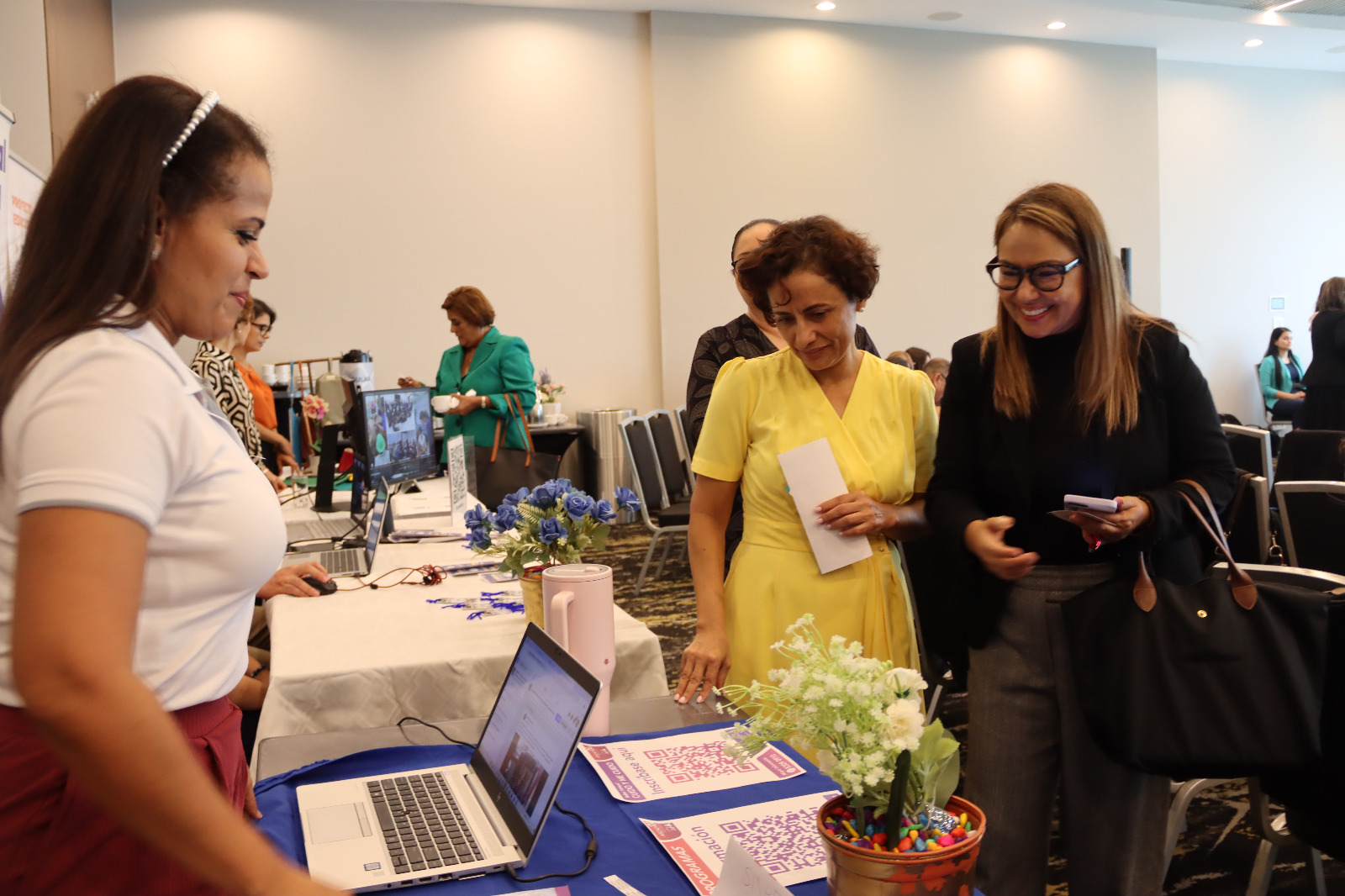Imagen de la presidenta ejecutiva en el encuentro.