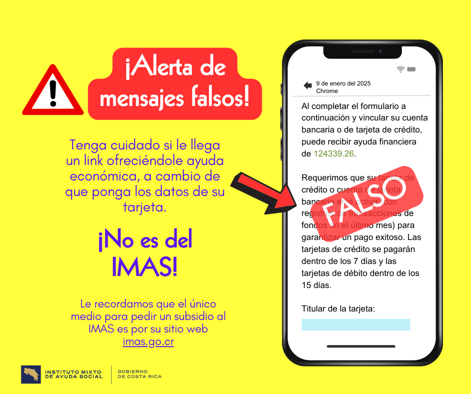 Imagen sobre mensajes falsos y fraudulentos.