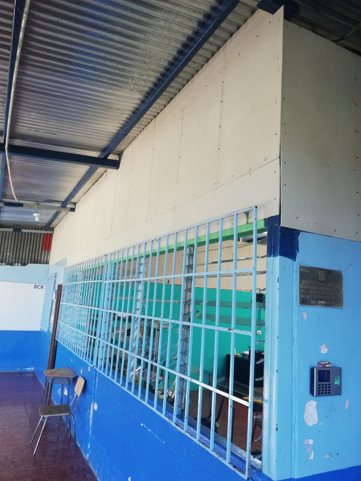 Imagen de las afueras del aula