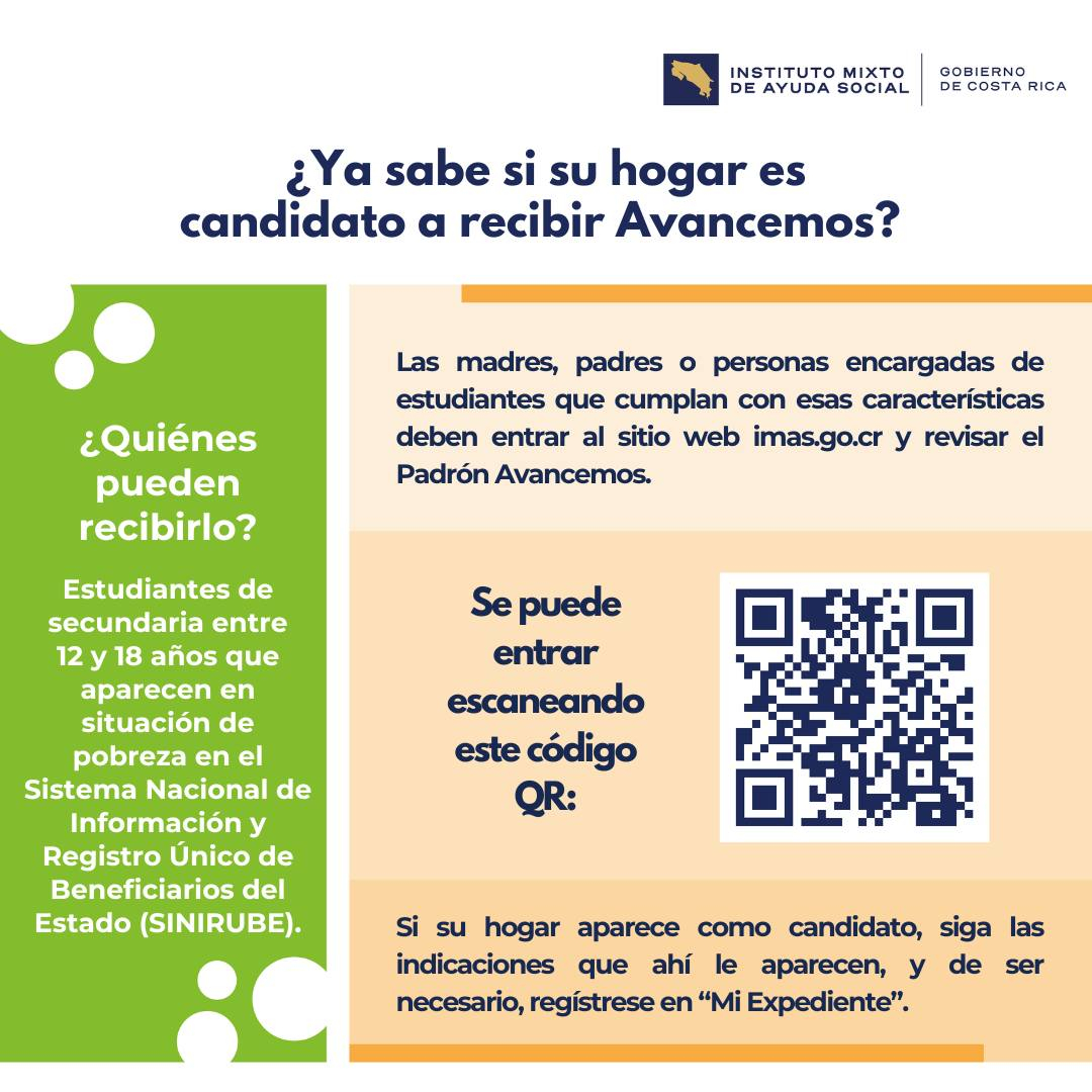 ¿Es candidato o candidata a Avancemos?
