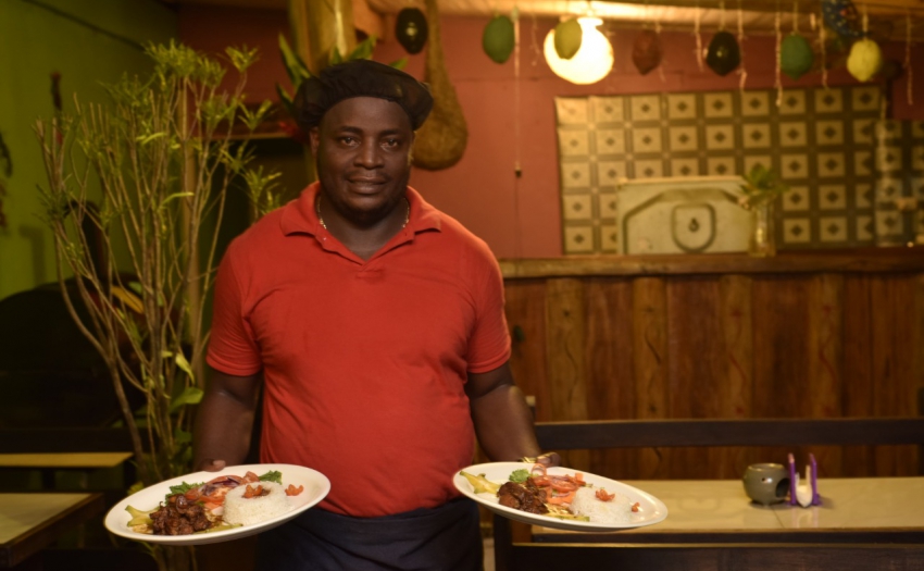 Emprendimiento productivo de la zona de Cahuita, restaurante de comidas típicas de la zona.