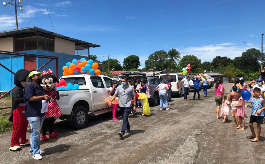 Caravana interinstitucional por la niñez en Puntarenas