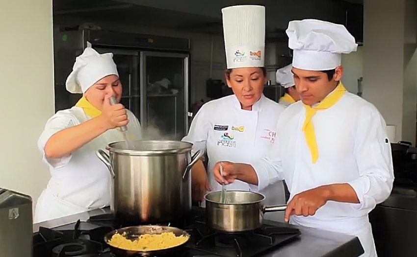 Imagen del emprendimiento productivo, restaurante de una familia incluida en la estrategia Puente al Desarrollo.