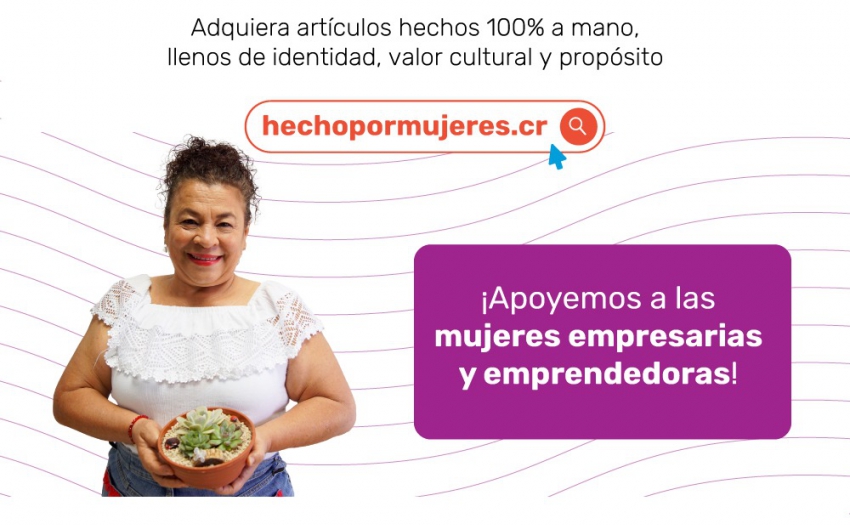 Imagen del afiche Hecho por Mujeres www.hechopormujeres.cr