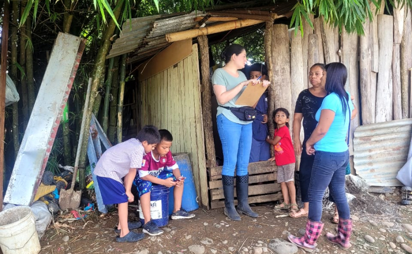 Muchas fueron los hogares afectados, pero la atención fue de forma inmediata.