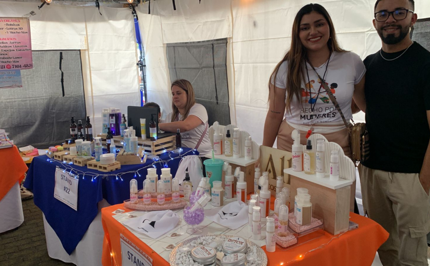 Imagen de empresarias apoyadas por Fideimas e IMAS