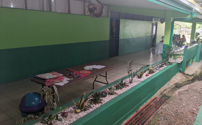 Imagen de las mejoras en la escuela de Potrero Grande