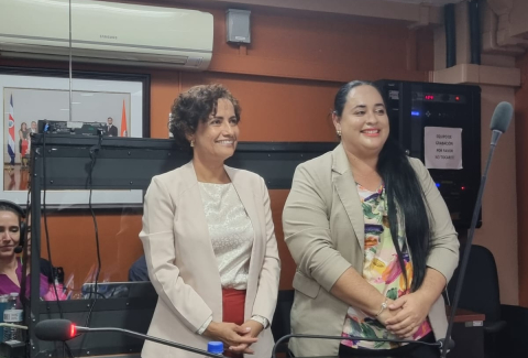 Imagen de Las ministras de Costa Rica y Belice.